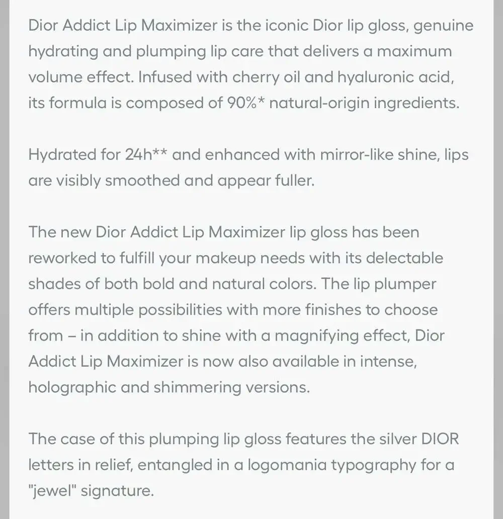 Dior Addict Lip Maximizer Plumping Gloss 019 Shimmer Peach. NIB!